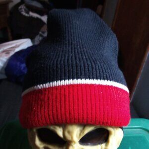 Vintage Penthouse Knits Color Block Wool Knit Beanie Hat Winter